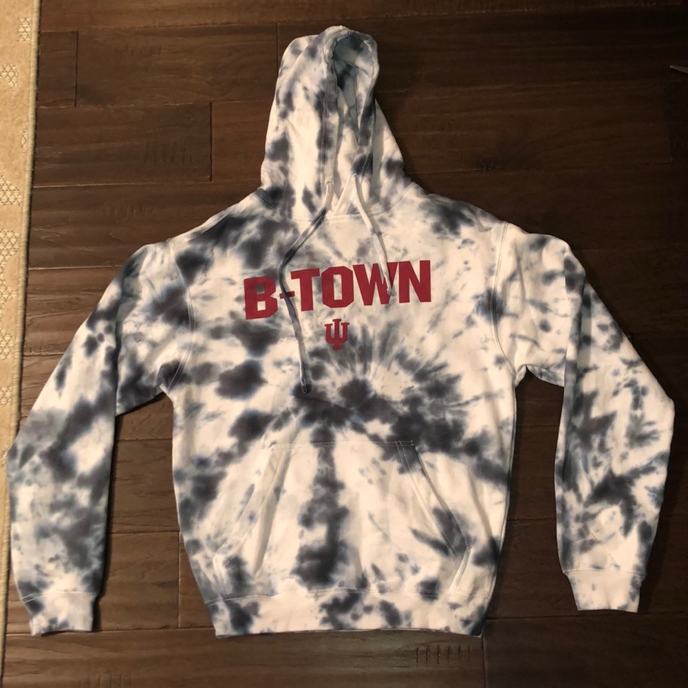 Tie dye Indiana University hoodie